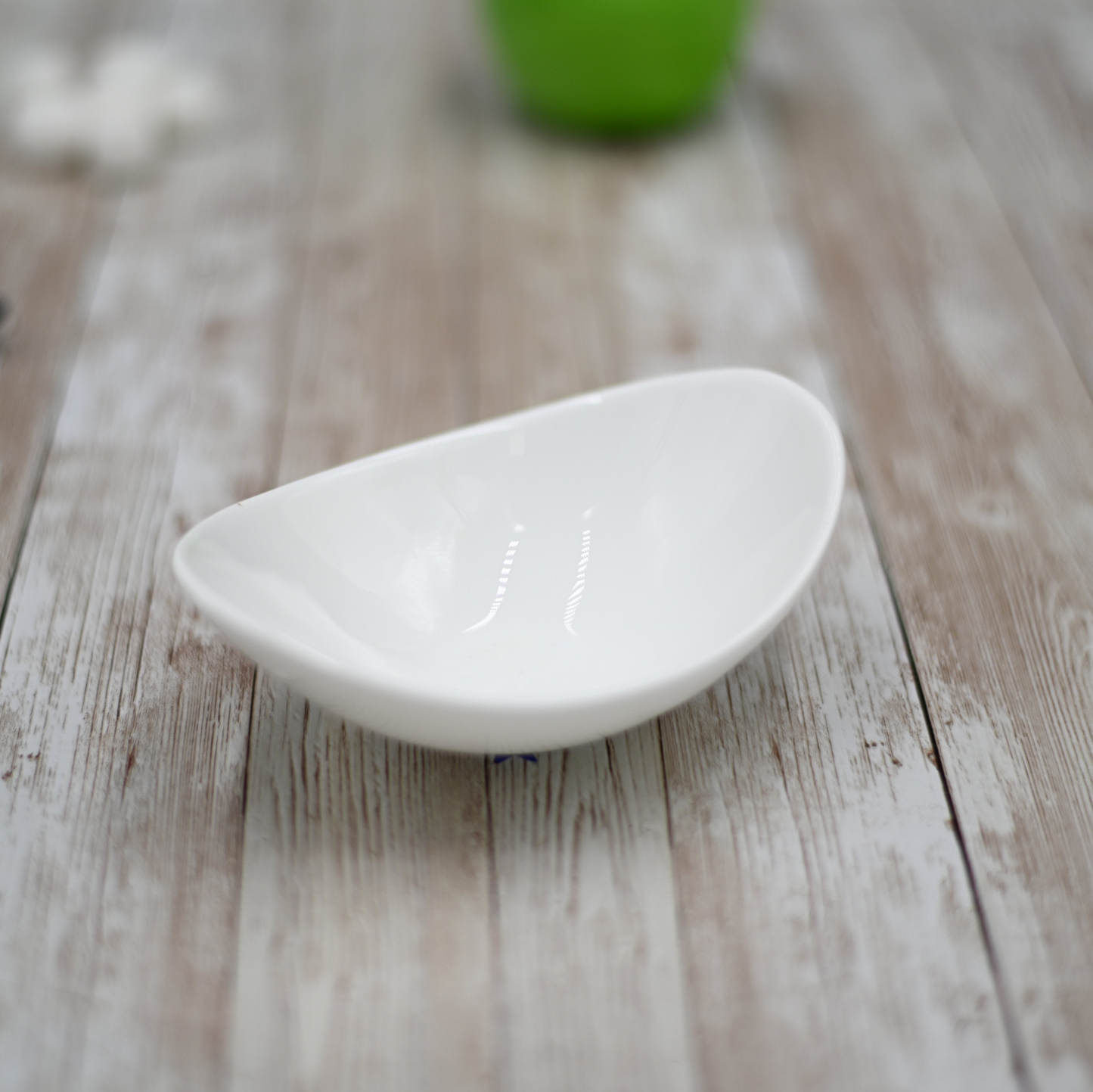 Wilmax Fine Porcelain White Sauce Dish 5" X 3.5'' X 1.7'' |WL-992390/A