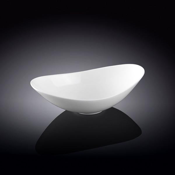 Wilmax Fine Porcelain White Sauce Dish 5" X 3.5'' X 1.7'' |WL-992390/A