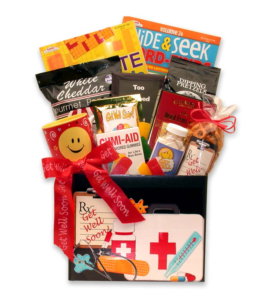 Doctor's Orders Get Well Gift Box - get well soon basket - get well soon gifts for women-get well soon gifts for men