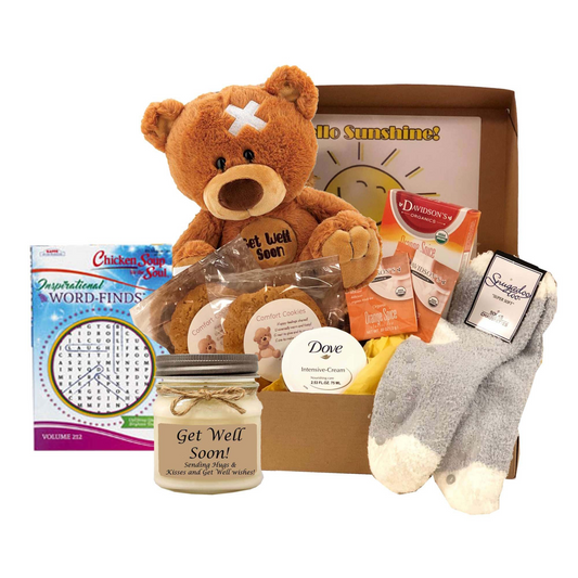 Get Well Gift of Sunshine Care Package- get well soon gift basket for women