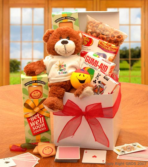 A Touch of Get Well Soon Sunshine  Sick care Package - Get well care package for sick friend