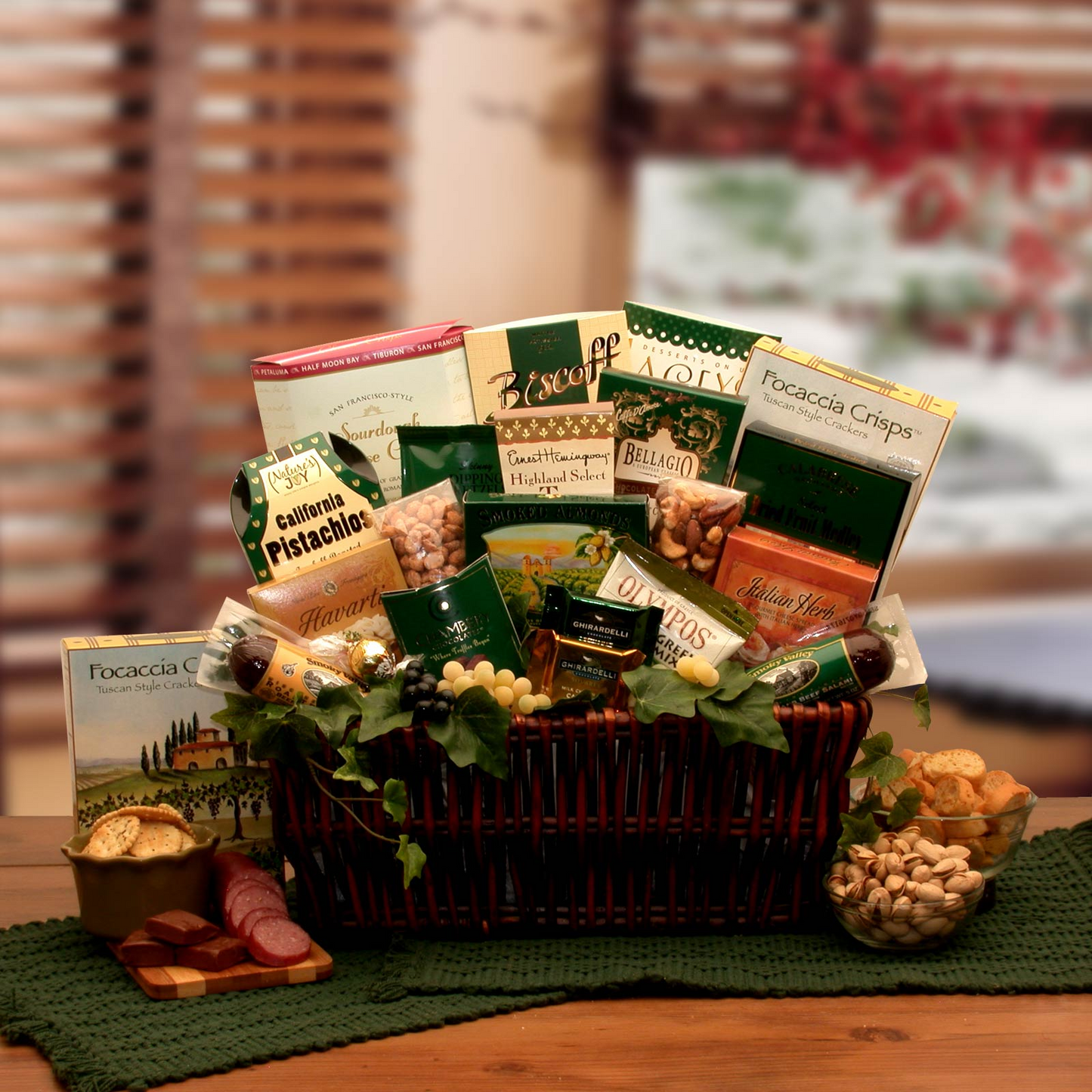 The Indulgent Gourmet Gift Basket - gourmet gift basket