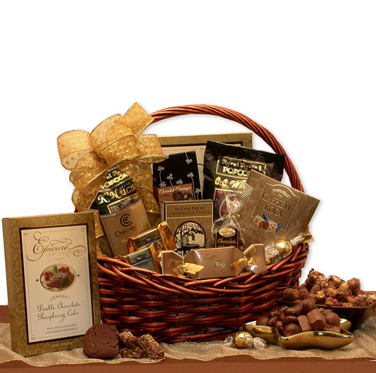 Chocolate Gourmet Gift Basket - chocolate gift basket