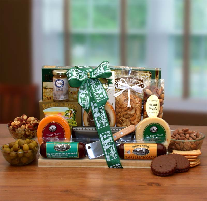 Thanks A Million Gourmet Gift Board- Meat and cheese gift - thank you gift - corporate gift