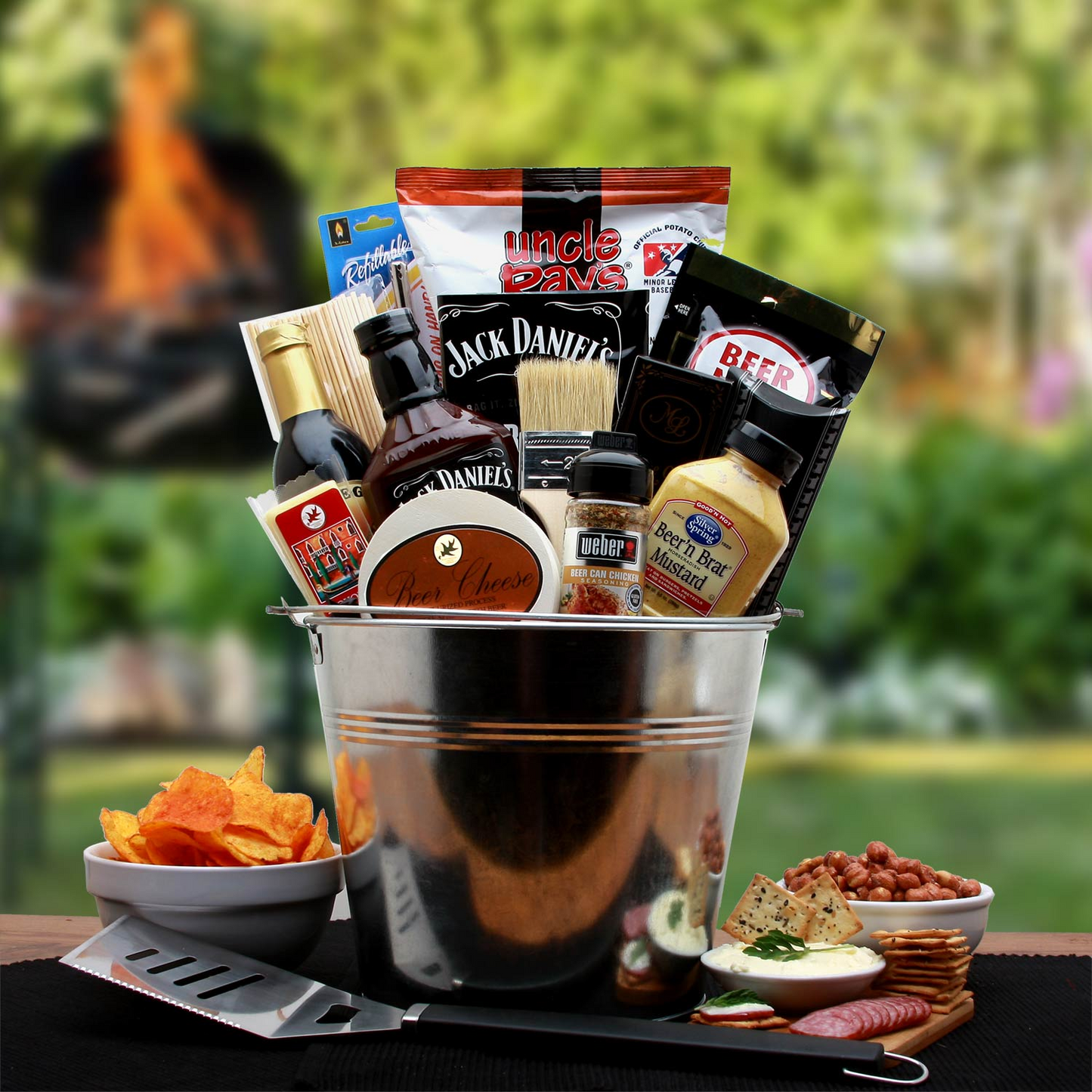 BBQ Lovers Gift Pail - Gifts for men - barbecue gift basket