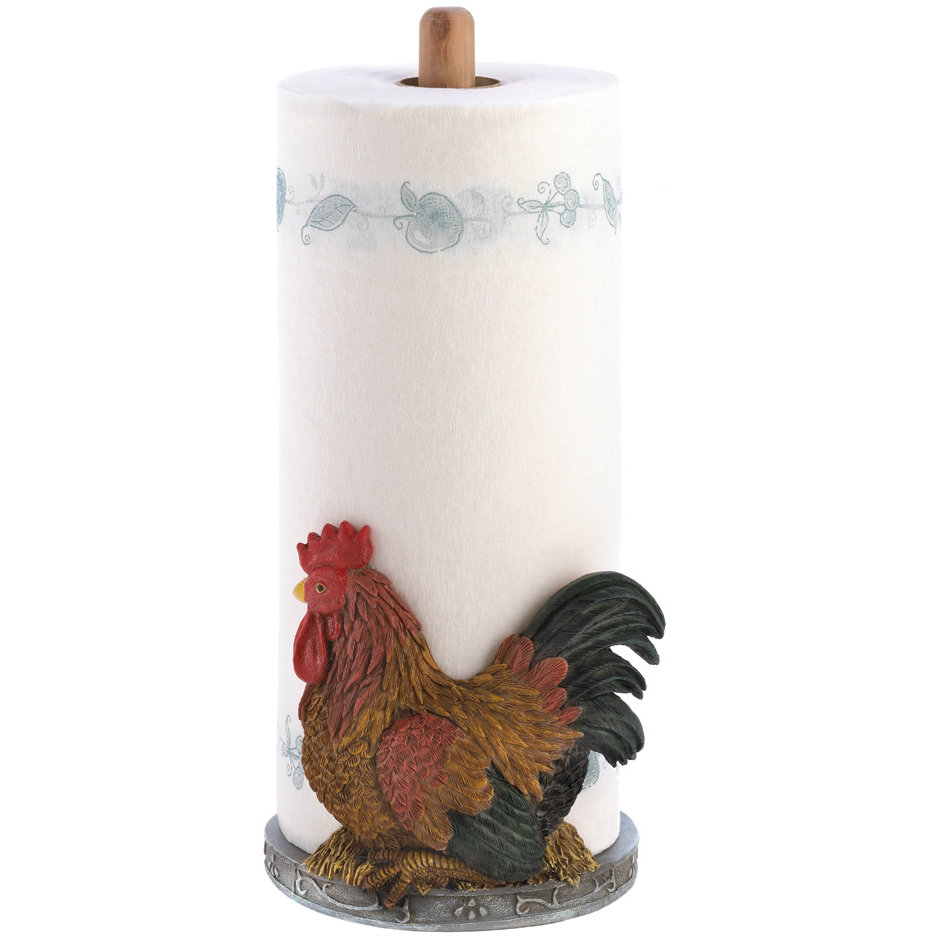 Country Rooster Paper Towel Holder