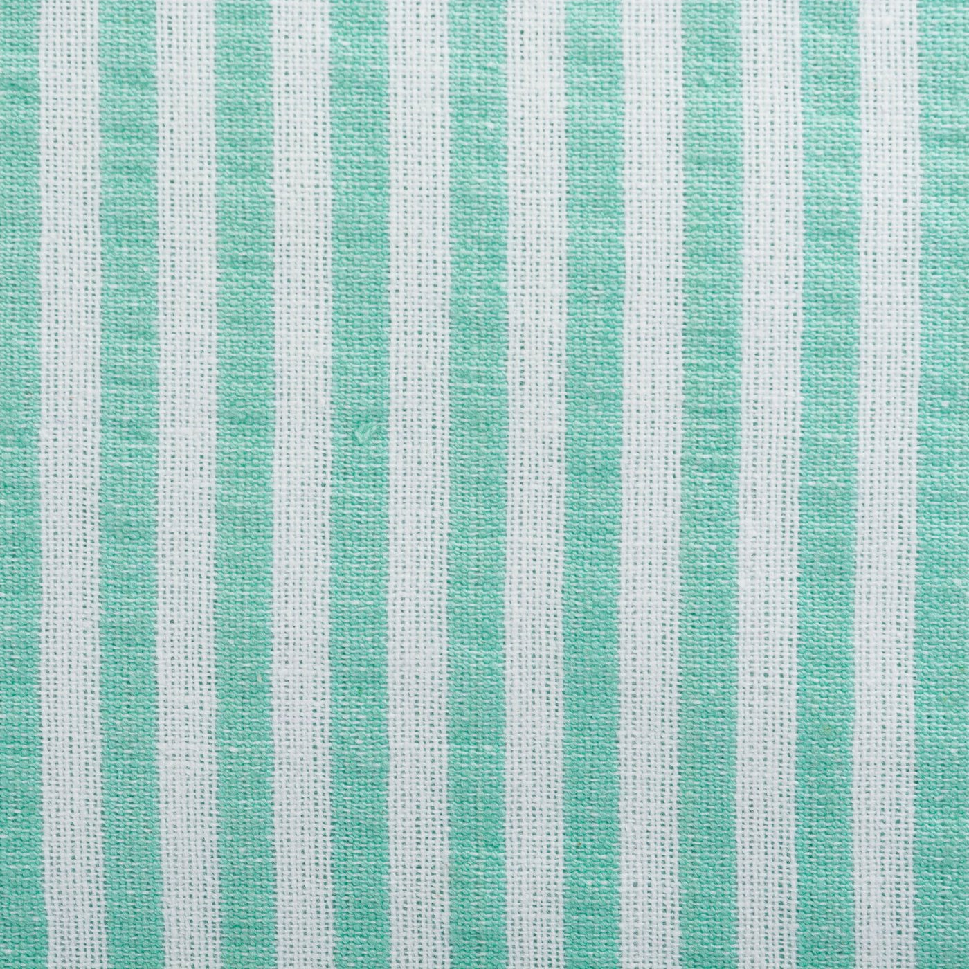 Aqua Striped Seersucker Round Tablecloth - 70 inches